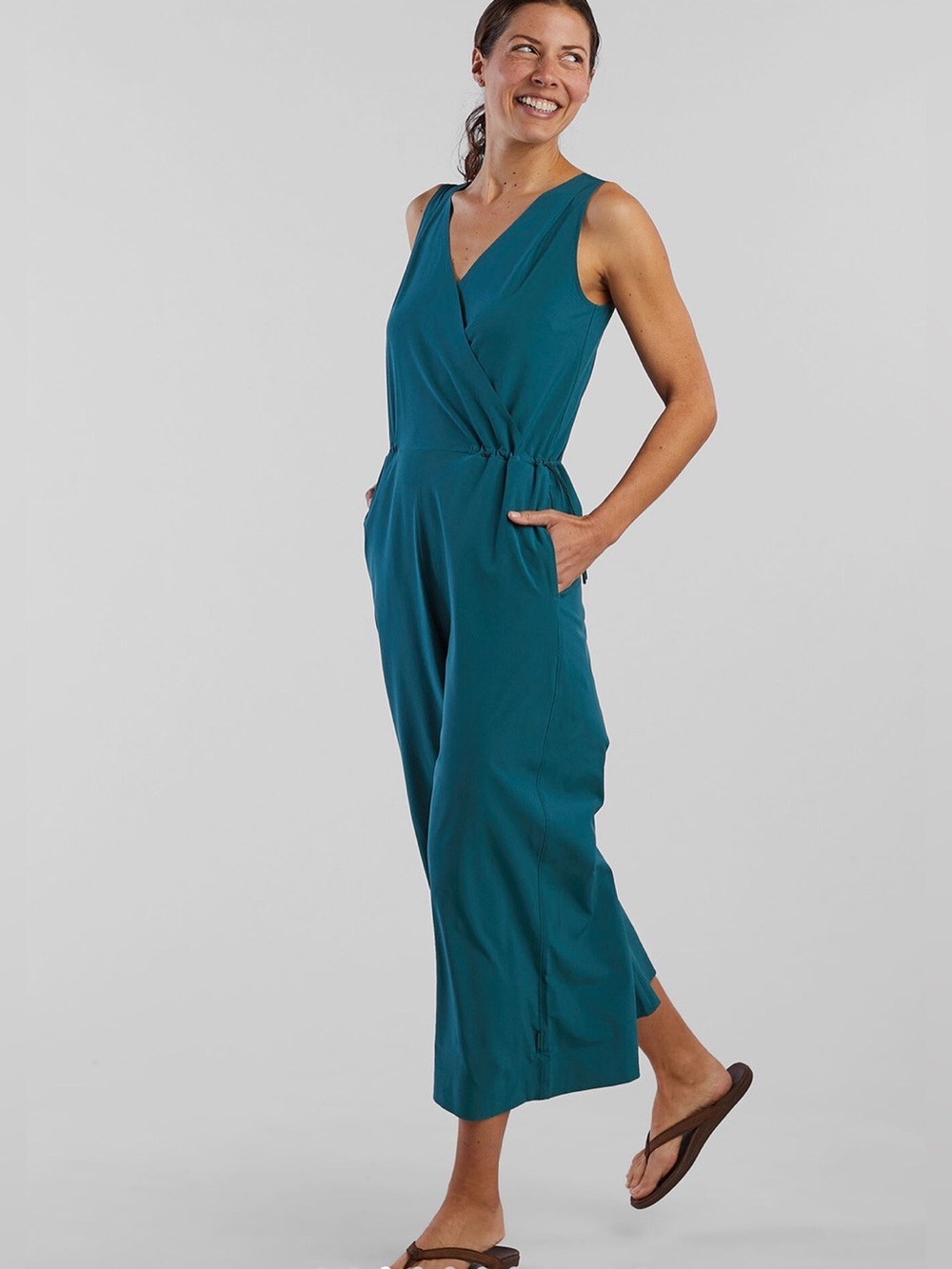Title Nine Round Trip Sleeveless Jumpsuit - S - Picture 2 of 9